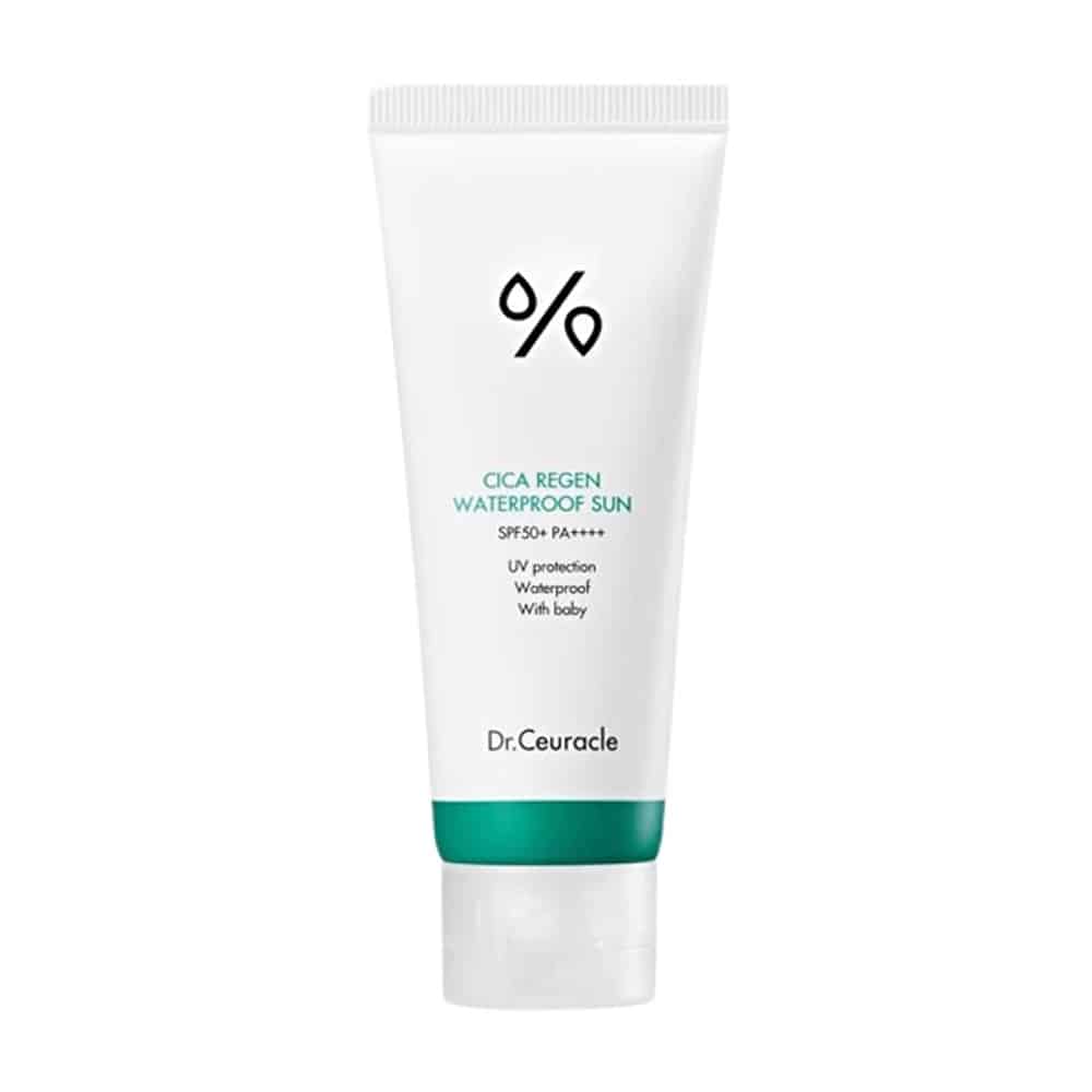 Cremă protecție solară rezistentă la apă / transpirație Dr. Ceuracle Cica Regen Waterproof Sun SPF 50+ PA ++++ 100ml