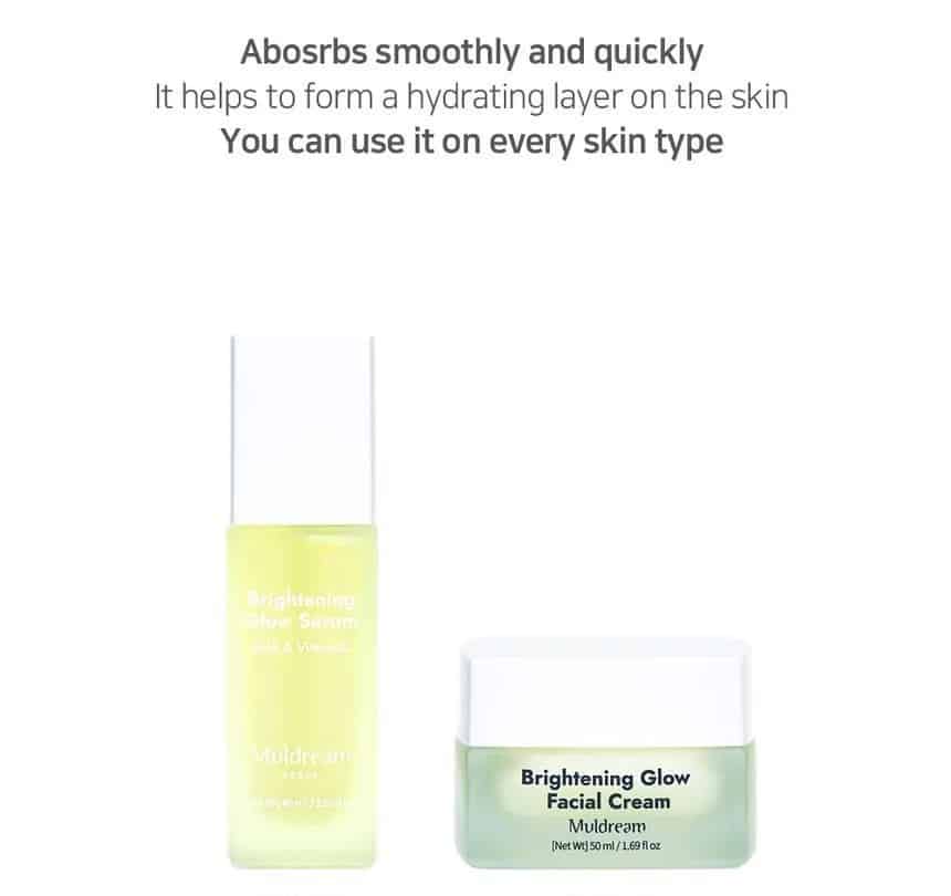 Ser vegan pentru luminozitate Muldream Brightening Glow (AHA & Vitamin C) 40ml