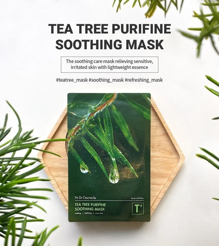 Set măști calmante Dr. Ceuracle Tea Tree Purifine Soothing Mask - 10ea
