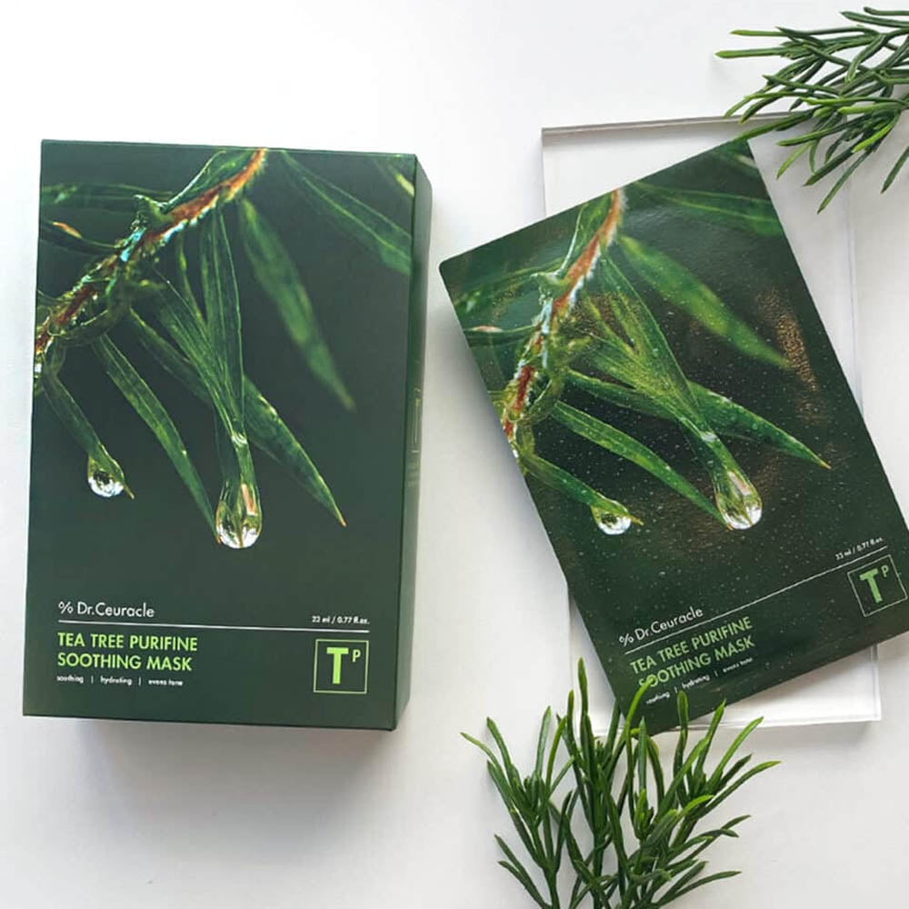Set măști calmante Dr. Ceuracle Tea Tree Purifine Soothing Mask - 10ea
