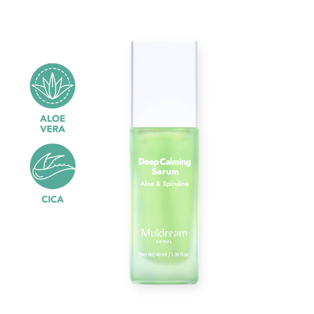 Ser vegan calmant Muldream Deep Calming Aloe & Spirulina 40ml