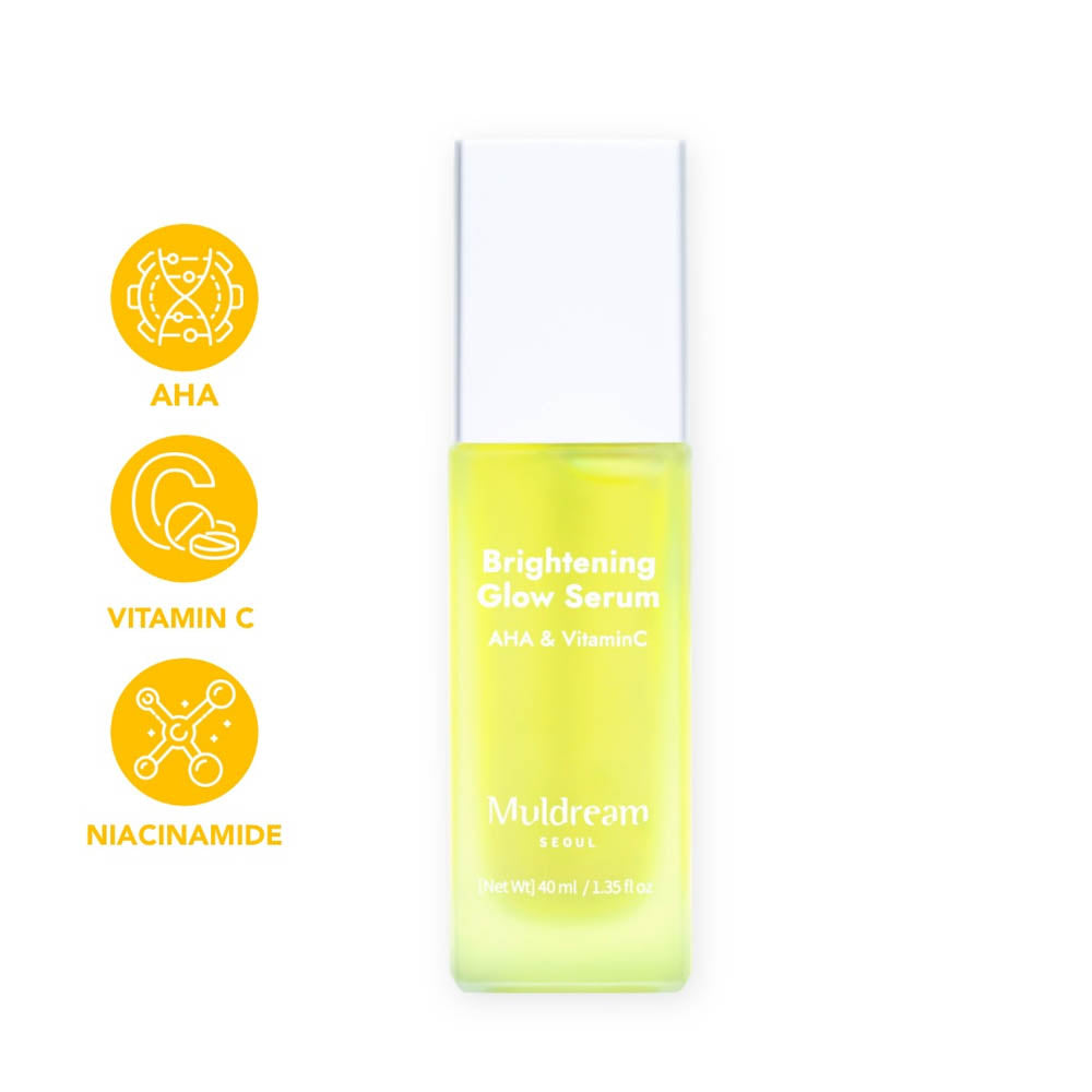 Ser vegan pentru luminozitate Muldream Brightening Glow (AHA & Vitamin C) 40ml