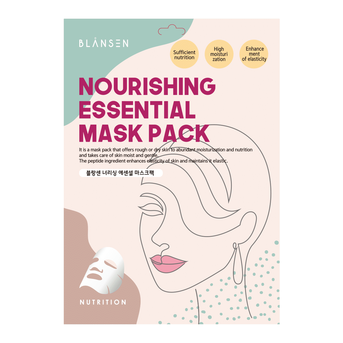 Mască hrănitoare Blansen Nourishing Essential Mask Pack 21ml