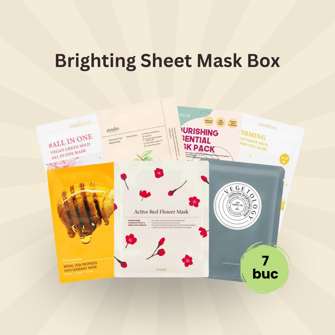 Set de măști pentru luminozitate Brighting Sheet Mask Box 7 pcs