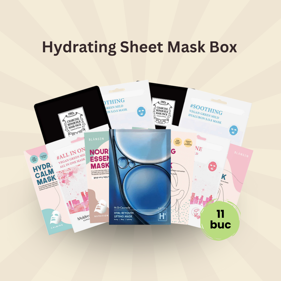 Set măști pentru hidratare profundă Hydrating Sheet Mask Box 11 pcs