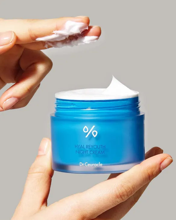 Cremă nutritivă cu acid hialuronic Dr.Ceuracle  Hyal Reyouth night cream - 60g