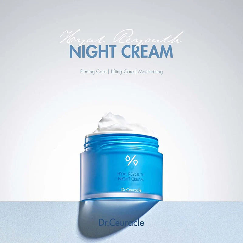 Cremă nutritivă cu acid hialuronic Dr.Ceuracle  Hyal Reyouth night cream - 60g