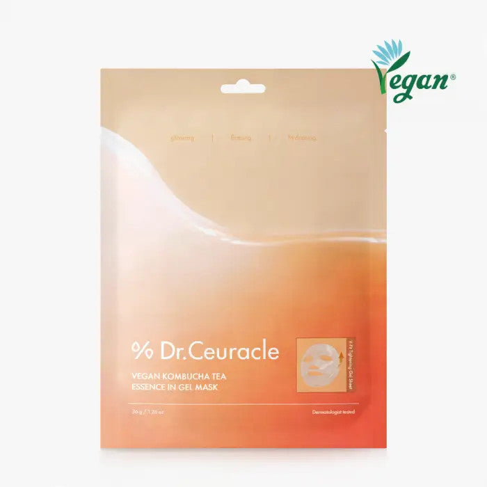 Mască hidrogel cu efect de lifting Dr. Ceuracle Vegan Kombucha Tea Essence In Gel Mask 36g
