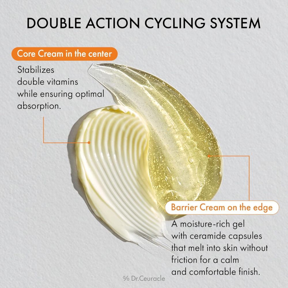 Cremă bifazică pentru luminozitate cu Retinol si Vitamina C Dr. Ceuracle Pure VC Mellight A-Tinol Cream 70g