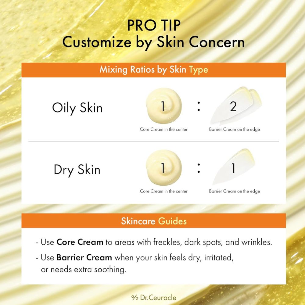 Cremă bifazică pentru luminozitate cu Retinol si Vitamina C Dr. Ceuracle Pure VC Mellight A-Tinol Cream 70g