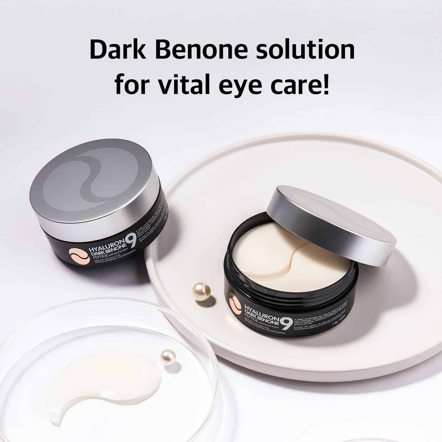 Plasturi pentru luminozitate Medi Peel Hyaluron Dark Benone Peptide 9 Ampoule Eye Patch