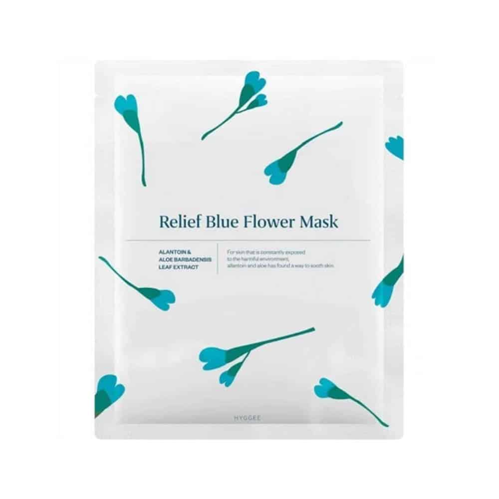 Mască hidratantă și calmantă Hyggee Relief Blue Flower Mask