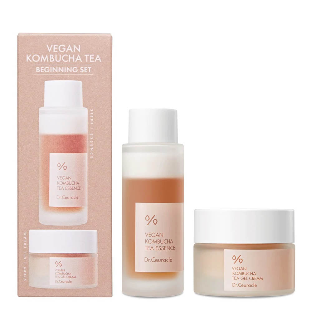 Set esență și gel  Dr. Ceuracle Vegan Kombucha Tea Beginning Set 50ml + 30g