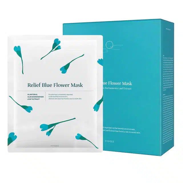 Mască hidratantă și calmantă Hyggee Relief Blue Flower Mask